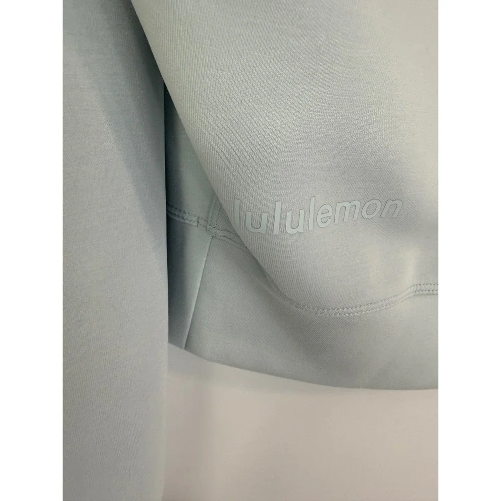 Lululemon Softstreme Perfectly Oversized Cropped Crew 4 Sheer Blue W3GL9S - Picture 5 of 13
